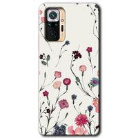 BeRa Aksesuar  Xiaomi Redmi Note 10 Pro Kılıf Baskılı Kapak - Mat Çiçek +Tam Kaplayan Mat Seramik