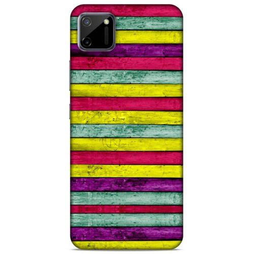 Lopard Oppo Realme C11 Uyumlu Kılıf Wood'X (30) Silicone Case Desenli