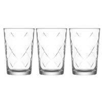 Cam Su Ve Meşrubat Kahve Yanı Bardak Seti 3 Adet Mısafır Sunum 6,5X6,5X10Cm