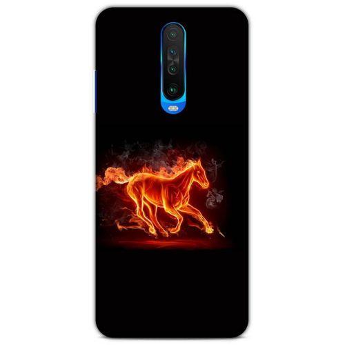 Lopard Xiaomi Redmi K30 Uyumlu Kılıf FireX (28) Arka Kapak Ateşli At