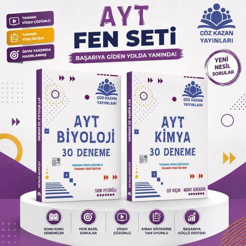 Çöz Kazan AYT Kimya ve Biyoloji Deneme Seti 2 Kitap