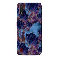 Samsung Galaxy A01 Uyumlu Kılıf Mavi Delisi (49) Ultra Silikon Kılıf Lale