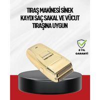 Altın Kaplama Kablolu Erkek Tıraş Makinesi Favori Atlı
