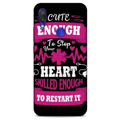 Xiaomi Redmi Note 7 Pro Uyumlu Kılıf Pembe Delisi (43) Thin Fit Kılıf Yazı