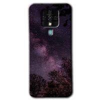 Tecno Camon 16 Kılıf HD Desen Baskılı Arka Kapak - Gece Galaksi