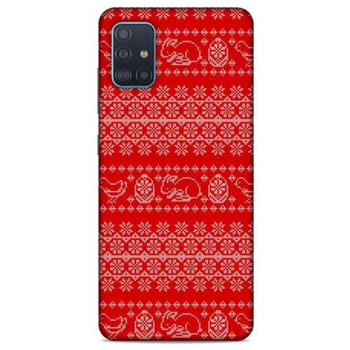 Kazak (9) Desenli Silikon Kapak Samsung Galaxy A51 Kılıf