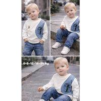 9-24 Ay Cep Detaylı Kot Bebek Takımı