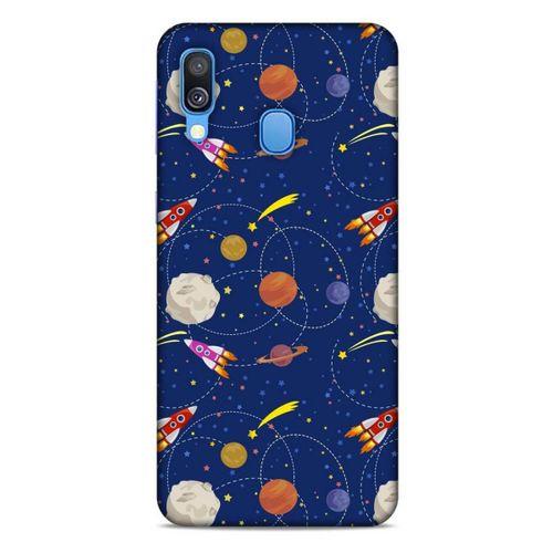 Samsung Galaxy A40 Uyumlu Kılıf Mavi Delisi (24) Darbe Emici Kılıf Tesla