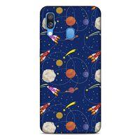 Samsung Galaxy A40 Uyumlu Kılıf Mavi Delisi (24) Darbe Emici Kılıf Tesla