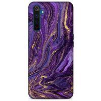 Realme 6 Pro Uyumlu Kılıf Mor Delisi (3) Kapak Kumlu