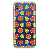 Samsung Galaxy M10 Kılıf Lime Portakal Arka Kapak Koruma Desenli Full Koruyucu