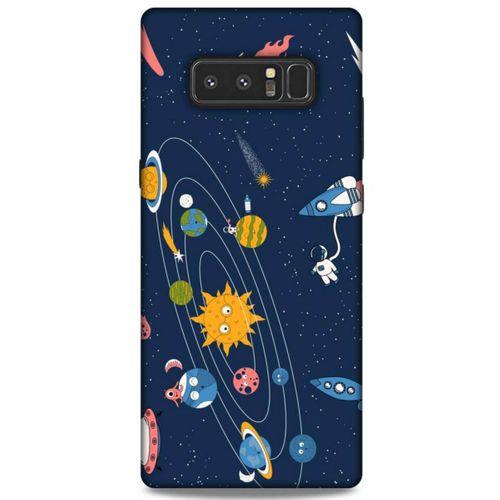 Samsung Galaxy Note 8 Uyumlu Kılıf Mavi Delisi (28) Arka Kapak Ufo