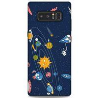 Samsung Galaxy Note 8 Uyumlu Kılıf Mavi Delisi (28) Arka Kapak Ufo