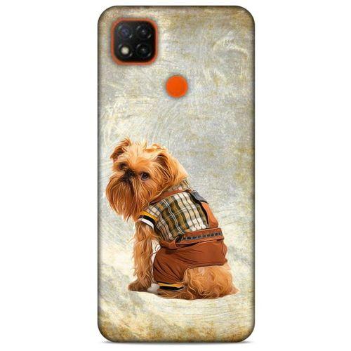 Xiaomi Redmi 9C Kılıf Köpek Kıyafetleri (25) Antişok Kapak Brussels Griffon Sweatshirt
