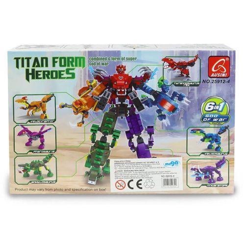 Ausini Titan Form Heroes-4 Velaciraptor 106 Parça