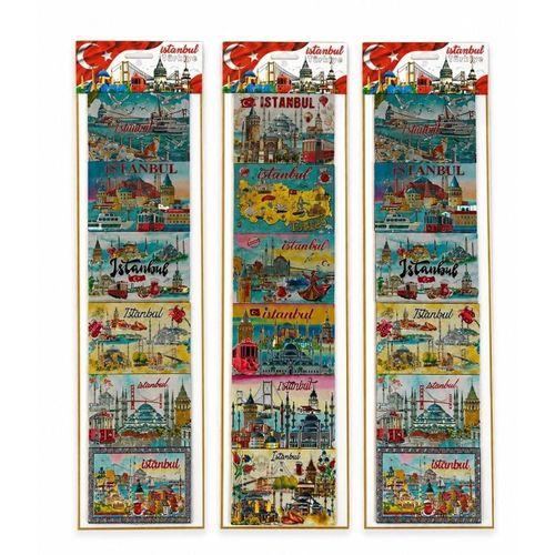 İstanbul Temalı Silikon Buzdolapı Süsü Magnet 6lı Set Alk5809
