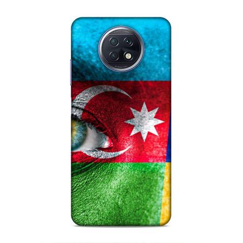 Xiaomi Redmi Note 9T Uyumlu Kılıf Azarbaijan (42) Rugged Armor Kılıf Göz Bayrak