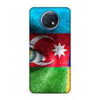 Xiaomi Redmi Note 9T Uyumlu Kılıf Azarbaijan (42) Rugged Armor Kılıf Göz Bayrak