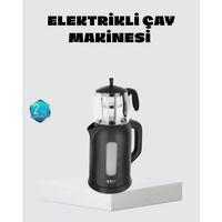 Sinbo Elektrikli Çay Makinesi 1.7 L Su Isıtıcı Ve Cam Demlikli Güvenli Kullanım