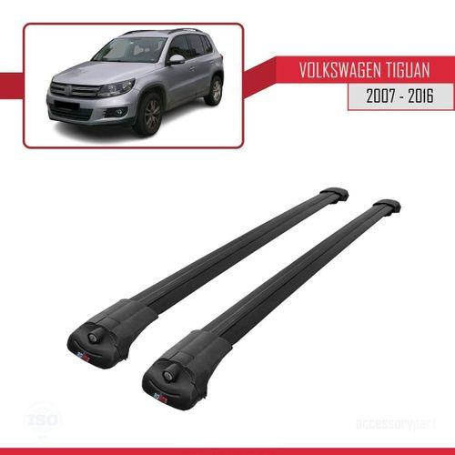 Volkswagen Tiguan 2007-2016 Arası ile uyumlu ACE-1 Ara Atkı Tavan Barı SİYAH
