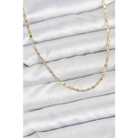 CM 14K Gold Renk Lazer İnce Zincirli Kadın Kolye