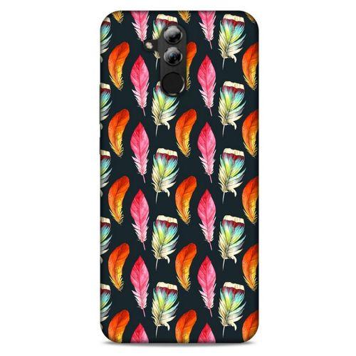 Huawei Mate 20 Lite Kılıf Desenli Özel Seri Tüyler (49) Ultra Silikon Kılıf