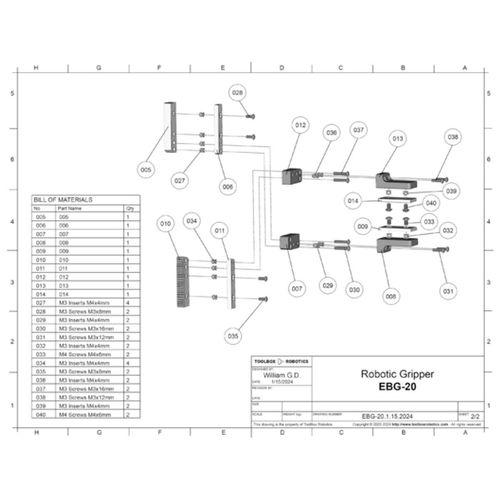 Uyumlu Robot Kavrayıcı EBG 20 (Bu ürün Sadece Plastik parçadır - Almadan Önce Soru Sorabilirsiniz)