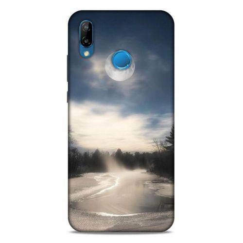 Lopard Huawei P20 Lite Uyumlu Kılıf Gece'S (27) Tasarımlı Kılıf Dolunay
