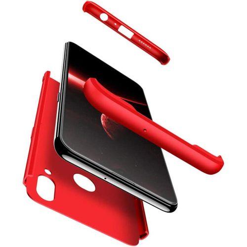 Samsung Galaxy A10S Uyumlu Kılıf Koruyucu Sert Double Dip Protective Siyah-Mavi