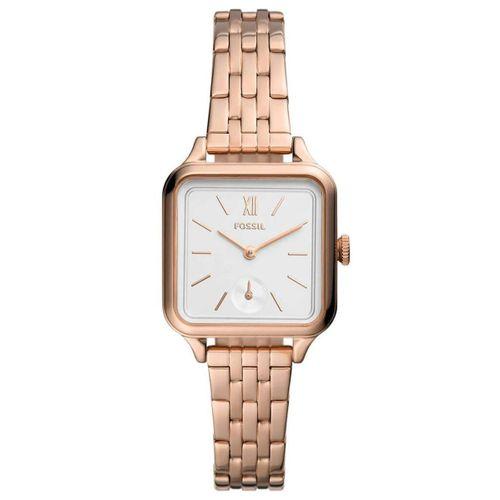 Fossil FBQ3831 Quartz Çelik Rose Beyaz Kadran 28 mm Kadın Kol Saati