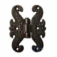 Zamak Kelebek Menteşe - Büyük, 50x67mm, Oksit, 1 Adet