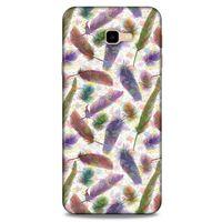 Samsung Galaxy J4 Plus Kılıf Desenli Özel Seri Tüyler (33) Hybrid Kılıf