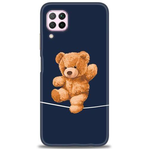 Huawei P40 Lite Kılıf HD Baskılı Kılıf - İpteki Teddy + Tam Ekran Koruyucu