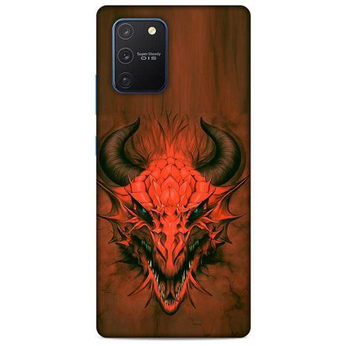 Samsung Galaxy S10 Lite Kılıf Dragons (14) Lansman Kılıf Kırmızı Boynuzlu Ejderha