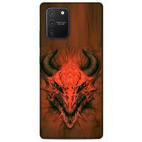 Samsung Galaxy S10 Lite Kılıf Dragons (14) Lansman Kılıf Kırmızı Boynuzlu Ejderha