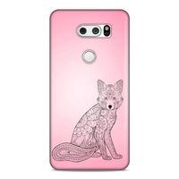 Lopard LG K40S Uyumlu Kılıf Tattoo's (42) Rugged Armor Kılıf Pembe Dövme