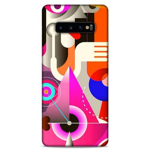 Lopard Samsung Galaxy S10 Plus Uyumlu Kılıf Soyut Sanat (17) Baskılı Tasarım Kılıf