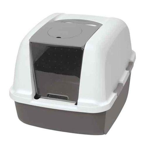 Catit Kapalı Kedi Tuvalet Kabini Koyu Gri