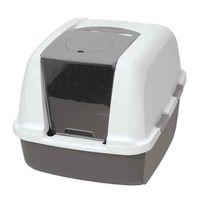 Catit Kapalı Kedi Tuvalet Kabini Koyu Gri