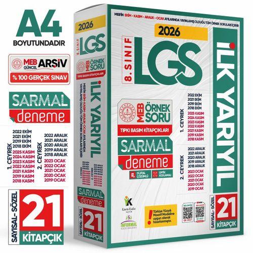 2026 8 Sınıf LGS 1 ve 2 ÇEYREK İLK YARIYIL MEB Örnek Soru Tıpkı Basım Sarmal Deneme Paketi Çözümlü