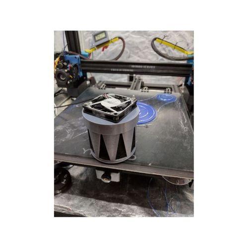 Zorlamalı Hava Desikant Kutusu ve Hava Filtresi Kombosu 60mm Fan 3D Baskı