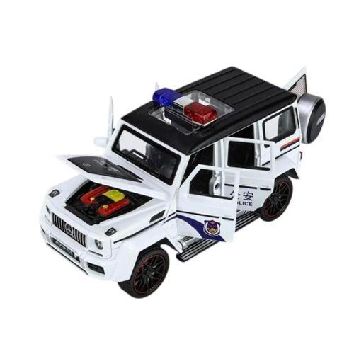 Eğitici Oyuncak XHD-B2433 -Vardem  Çek Bırak Işıklı ve Sesli G Polis Metal Jeep 1:24
