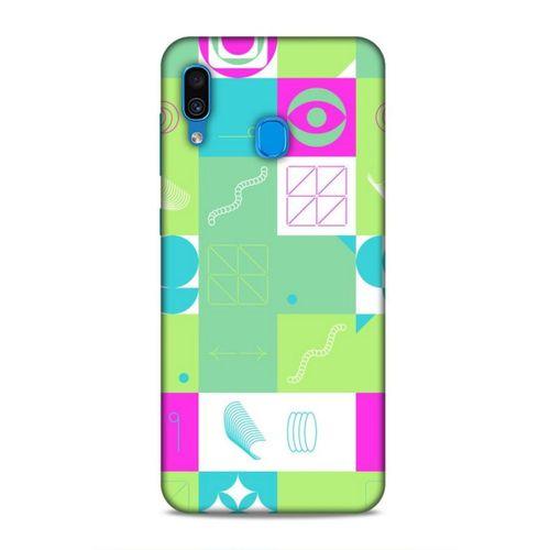 Samsung Galaxy A30 Uyumlu Kılıf Insomnia (30) Silicone Case Pembe Yeşil
