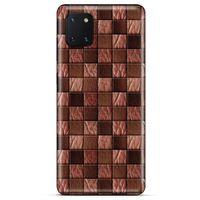 Huawei Y5P Kılıf Patchwork (4) Koruma Kılıfı Açık Kahverengi