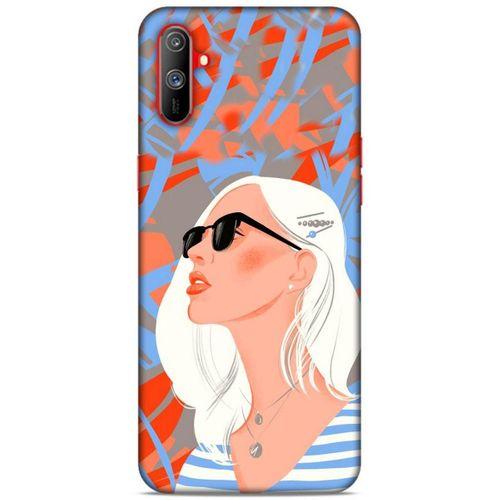 Lopard Oppo Realme C3 Uyumlu Kılıf Sürreal Yüzler ♀ (13) Silikon Kap Baskılı