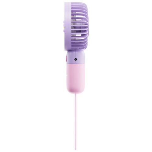 ASONIC AFN24, MOR, 1 Kademeli Hız, Elde Kullanım, Dahili 250mAh Bataryalı, Type-C Şarj Girişli, Vantilatör