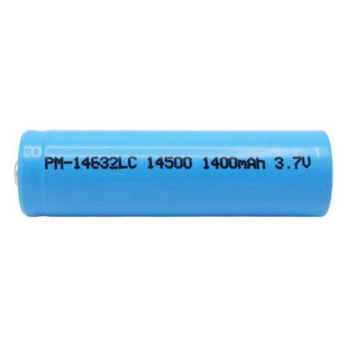 PowerMaster PM-14632 LC 14500 3.7 Volt 1400mAh Şarj Edilebilir EL Feneri Pili (AA Pil İle Aynı Boyutta)