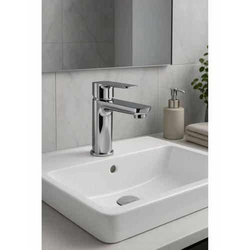 Lüks Sabit Lavabo Bataryası Tek Kollu Musluk – Su Tasarruflu Banyo & Mutfak Uyumlu