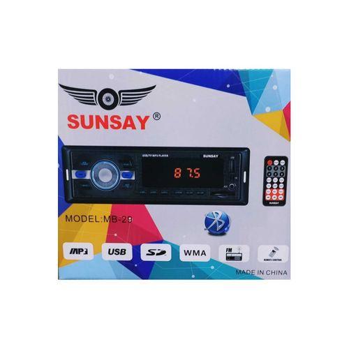 Sunsay Mb-29 Bluetooth Lu Oto Teyp Usb Aux Sd
