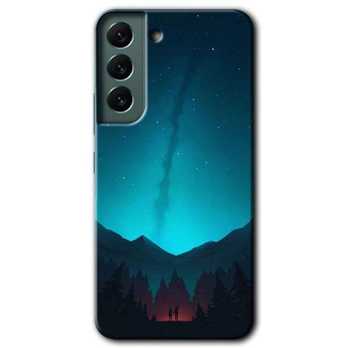 Samsung Galaxy S22 Kılıf HD Desen Baskılı Arka Kapak - Night Fores Mount
